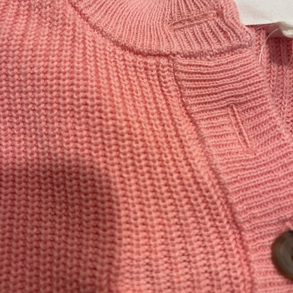 AERIE BLUSH PINK SWEATER W BUTTON DETAILS! Great quality! L - Picture 5 of 5
